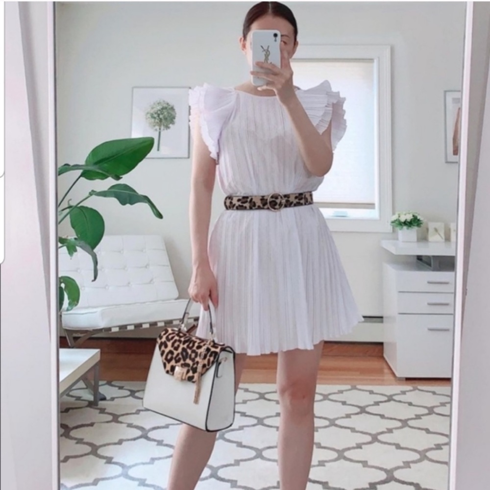 ZARA PLEATED DRESS - Picture 4 of 5